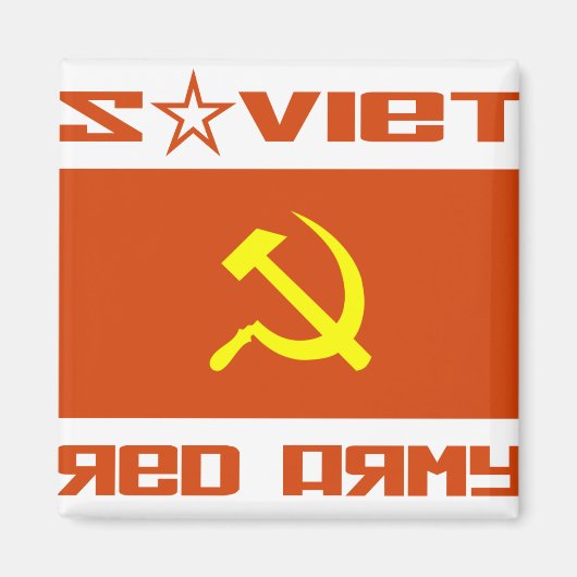 Sovjet-Rode Leger Hammer & Sickle Magneet (Voorkant)