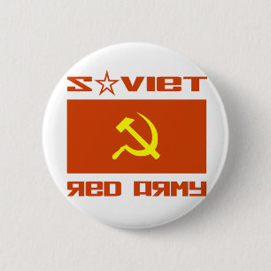 Sovjet-Rode Leger Hammer & Sickle Ronde Button 5,7 Cm
