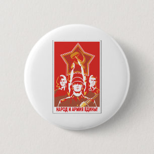 Sovjet Ronde Button 5,7 Cm