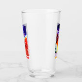 Sovjet-ruimte-propaganda biervlas glas (Rechts)