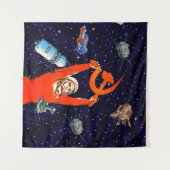 Sovjet-ruimtekunst Wandkleed (Voorkant (horizontaal))