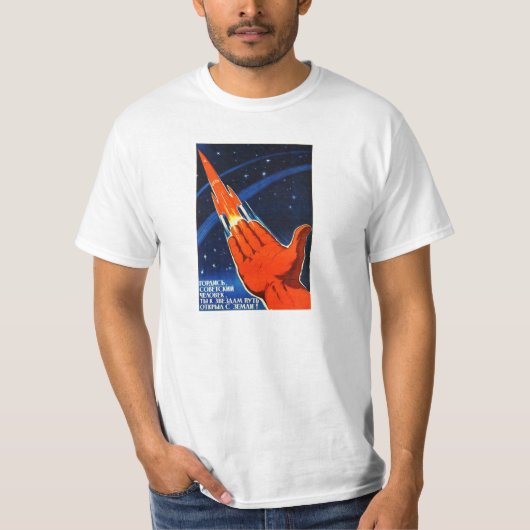 Sovjet-Ruimtepropaganda-Poster Shirt (Voorkant)