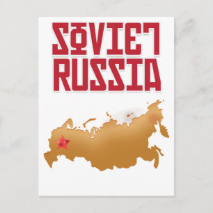 Sovjet-Rusland Vintage Reisposter Briefkaart