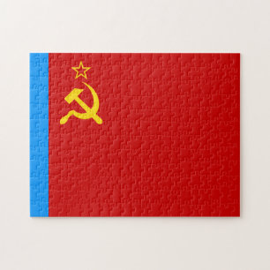 Sovjet-Rusland Vlag, USSR, CCCP, Communisme, Lenin Legpuzzel