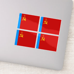 Sovjet-Rusland Vlag, USSR, CCCP, Communisme, Lenin Sticker