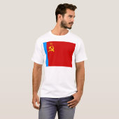 Sovjet-Rusland Vlag, USSR, CCCP, Communisme, Lenin T-shirt (Voorkant volledig)