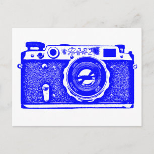Sovjet Russische Camera - Blauw Briefkaart
