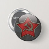Sovjet Star Hammer en Sickle Ronde Button 5,7 Cm (Voorkant /achterkant)