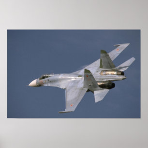 Sovjet SU-27 in vlucht Poster