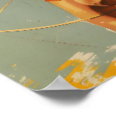 Sovjet-thema Vrouw gymnastiek Poster (Hoek)