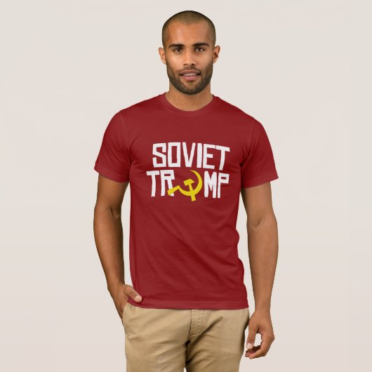 Sovjet-Trump — Anti-Trump-ontwerp — wit - T-shirt (Voorkant volledig)