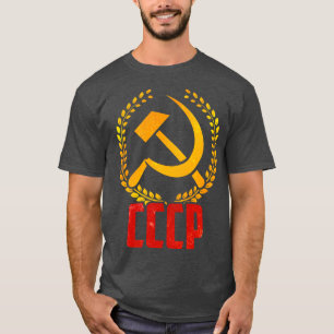 Sovjet-Unie CCCP USSR Communisme Hamer Sikkel T-shirt