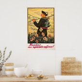 Sovjet-Unie Propagandaposter Kirgizstan Jong Poster (Keuken)