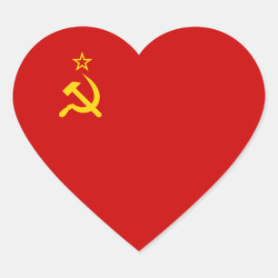Sovjet-Unie/USSR/CCCP Hartvlag Hart Sticker