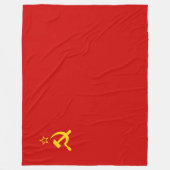 Sovjet-Unie (USSR) (communistische hamer en sikkel Fleece Deken (Voorkant)