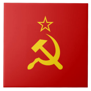 Sovjet-Unie (USSR) (communistische hamer en sikkel Tegeltje