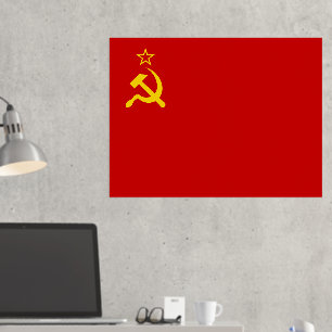 Sovjet-Unie Vlag, Sovjet-Unie, CCCP, Communisme, L Folie Afdrukken