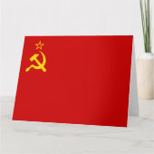Sovjet-Unie Vlag, Sovjet-Unie, CCCP, Communisme, L Kaart (Voorkant)