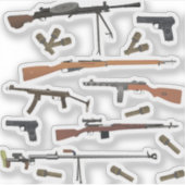 Sovjet WW2-wapens Sticker (Voorkant)