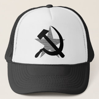 Sovjet-Zwarte Hammer & Sickle Trucker Pet