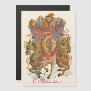 Sovjetkaart met de nieuwjaarscavalerie