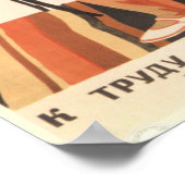 Sovjetoefening propaganda poster (Hoek)