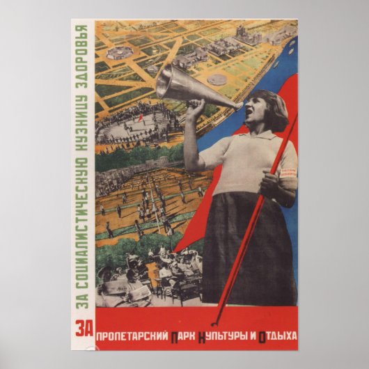 Sovjetpropaganda Poster (Voorkant)