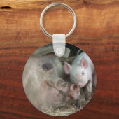 Sow met Piglet Sleutelhanger (Voorkant)