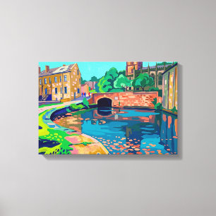 Sowerby Bridge Kanaal Tuel Lane Tunnel Canvas Afdruk