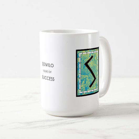 Sowilo Rune Mug - Succès! (Devant droit)