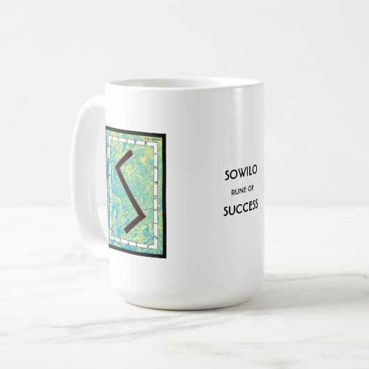 Sowilo Rune Mug - Succès! (Devant gauche)