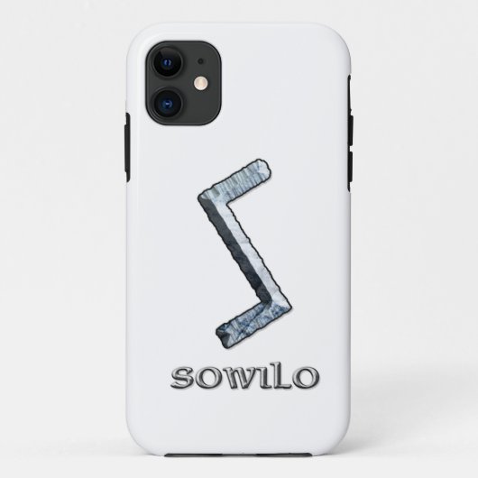 Sowilo rune symbool Case-Mate iPhone case (Achterkant)