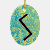 Sowilo Viking Rune Yule Ornament - Succes! (Voorkant)