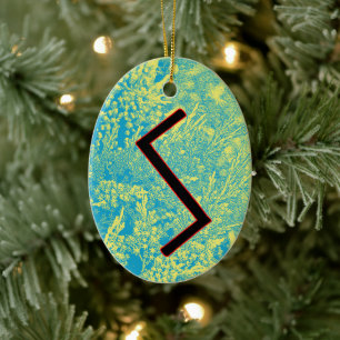 Sowilo Viking Rune Yule Ornement - Succès!