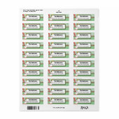 Sowman Chevron ZigZag, adres voor Kerstmis Etiket (Full Sheet)