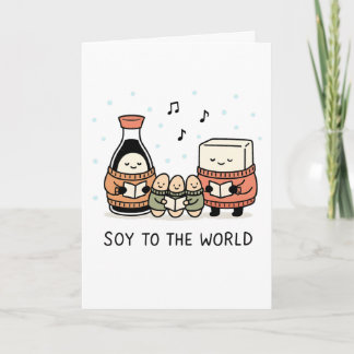 Soy au Monde - Carte de Noël Drôle