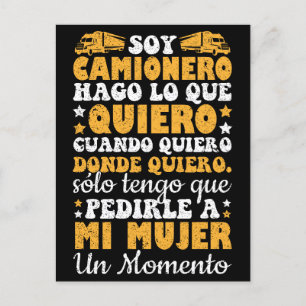 Soy Camionero Hago Lo Que Quiero Cuando Quiero Briefkaart