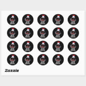 Soy Cool Funny Soy Sauce Pun Dark BG Ronde Sticker (Vel)
