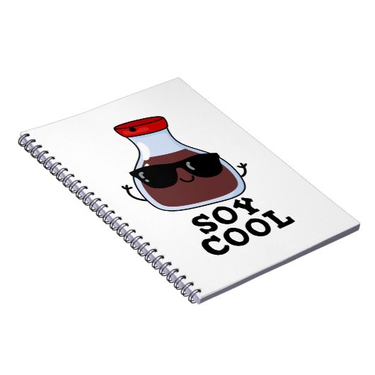Soy Cool Funny Soy Sauce Pun Notitieboek (Rechterzijde)