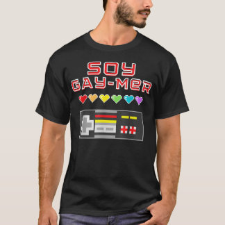 Soy Gamer Gay Mer - Lgbtq Gamer 80S Retro T-shirt