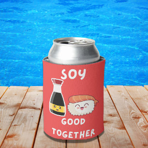 Soy Good Together Funny Asian Food Pun Blikjeskoeler