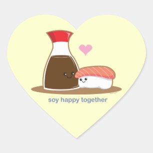 Soy Happy Together Hart Sticker