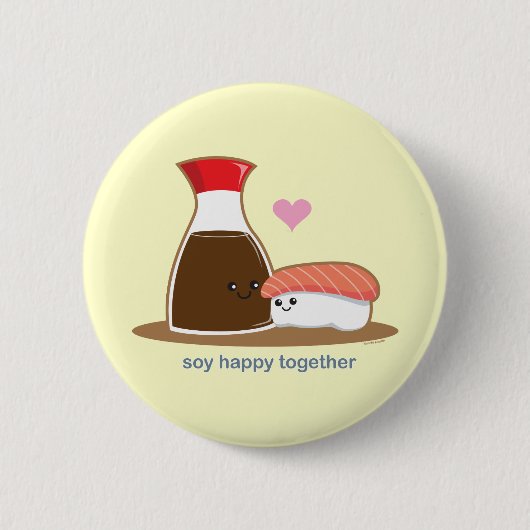 Soy Happy Together Ronde Button 5,7 Cm (Voorkant)
