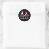 Soy Happy Together Soy Sauce Pun Dark BG Ronde Sticker (Tas)