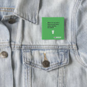 Soy Latté Vierkante Button 5,1 Cm (In situ)