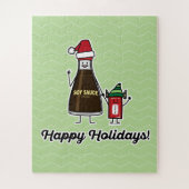 Soy Sauce Bottle Packet kind Kerstman Legpuzzel (Verticaal)
