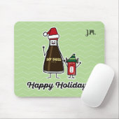 Soy Sauce Bottle Packet kind Kerstman Muismat (Met muis)