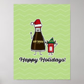 Soy Sauce Bottle Packet kind, kerstman Poster (Voorkant)