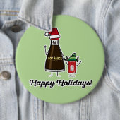 Soy Sauce Bottle Packet kind Kerstman Ronde Button 6,0 Cm (In situ)