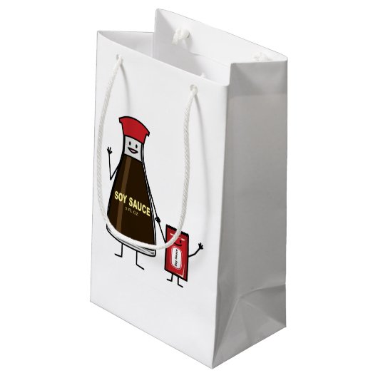 Soy Sauce Bottle Packet kind kindkruis Aziatische Klein Cadeauzakje (Achterkant Gekanteld)